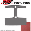 20-75019-850 SCARLET RED FOAM BACK TIER GRAIN VINYL - 1987-88 MUSTANG HATCHBACK T-TOP HEADLINER SCAR - image 1