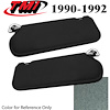 21-73205-1908 CRYSTAL BLUE 1990-92 - 1985-93 MUSTANG SUNVISORS WITHOUT MIRRORS STD CLOTH NOT OE - image 1