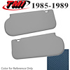 21-73206-1212 REGATTA BLUE 1985-89 - 1985-88 T-TOP/SUNROOF MUSTANG SUNVISORS VINYL W/O MIRROR NOT OE - image 1