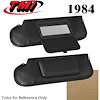 21-74003-954 DESERT TAN 1984 - 1983-86 CONVT. MUSTANG SUNVISORS WITH MIRRORS SEAT VINYL - image 1