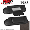 21-74003-967 WALNUT 1983 - 1983-86 CONVT. MUSTANG SUNVISORS WITH MIRRORS SEAT VINYL - image 1