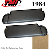 21-74203-954 DESERT TAN 1984 - 1983-86 CONVT. MUSTANG SUNVISORS WITHOUT MIRROR SEAT VINYL - image 1
