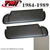 21-74203-997 OXFORD WHITE 1984-89 - 1983-86 CONVT. MUSTANG SUNVISORS WITHOUT MIRROR SEAT VINYL - image 1