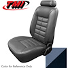 43-73201-970-970-58 ACADEMY BLUE 1983-84 CB - 1981-92 MUSTANG STANDARD LOW BACK BUCKETS ONLY VINYL - image 1