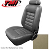 43-73221-973 SAND BEIGE 1985-89 CY - 1981-92 MUSTANG LX COUPE STANDARD LOW BACK BUCKET SEATS-VINYL - image 1