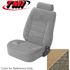 43-73223-954-74 DESERT TAN 1984 FH - 1983-84 MUSTANG COUPE STANDARD LOW BACK BUCKETS SEATS CLOTH W/ VINYL TRIM - image 1