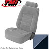 43-73223-970-58 ACADEMY BLUE 1983-84 FB - 1983-84 MUSTANG GLX/GT COUPE STANDARD LOW BACK BUCKET CLOTH FACE W/ VINYL SIDES - image 1