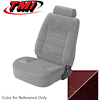 43-73291-971-59-59 SCARLET RED 1987-92 FD - 1991-92 MUSTANG LX COUPE STANDARD LOW BACK BUCKETS CLOTH INSERTS W/ VINYL SIDES - image 1