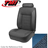 43-73301-975-73 WEDGEWOOD BLUE 1979-80 DB - 1981-82 MUSTANG STANDARD LOW BACK BUCKETS ONLY CLOTH & VINYL - image 1
