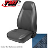 43-73403-975-73 WEDGEWOOD BLUE 1979-80 BB - 1981-82 MUSTANG STANDARD HIGH BACK BUCKETS ONLY CLOTH & VINYL - image 1