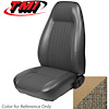 43-73404-954-74 DESERT TAN 1984 BH - 1983-84 MUSTANG STANDARD HIGH BACK BUCKETS SEATS ONLY CLOTH W/ VINYL TRIM - image 1
