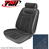 43-73509-968-73 BLUE 1979-80 DB/PB - 1979-80 MUSTANG STANDARD LOW BACK BUCKETS ONLY TWEED &VINYL - image 1