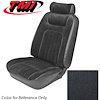 43-73539-L958 BLACK 1979-83 QA - 1979-80 MUSTANG COUPE STANDARD LOW BACK BUCKET LEATHER - image 1