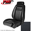 43-73600-L958 BLACK 1990-92 CJ - 1990-91 MUSTANG GT & LX FRONT BUCKETS ONLY WITH PULL-OUT KNEE BOLSTERS LEATHER - image 1