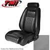 43-73600-L972 TITANIUM GRAY 1990-92 CA - 1990-91 MUSTANG GT & LX FRONT BUCKETS ONLY WITH PULL-OUT KNEE BOLSTERS LEATHER - image 1