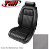 43-73601-L972 TITANIUM GRAY 1990-92 CA - 1992-93 MUSTANG GT & LX FRONT BUCKETS ONLY WITHOUT PULL-OUT KNEE BOLSTERS LEATHER - image 1