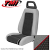 43-73604-561-613-57W CHAROOAL GRAY W/ RED PIPING 1985-86 PA - 1985-86 MUSTANG GT ARTICULATED SPORT BUCKET SEATS ONLY ALL CLOTH - image 1