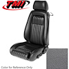 43-73607-L674 MEDIUM GRAY 1987-89 GG - 1987-89 MUSTANG GT/LX FRONT BUCKETS ONLY. SPORT SEAT W/ PULL-OUT KNEE BOLSTER LEATHER - image 1