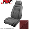 43-73608-971-79 SCARLET RED 1987-92 PD - 1987-89 MUSTANG GT/LX FRONT BUCKETS ONLY. SPORT SEAT W/ PUL - image 1