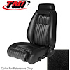 43-73630-958 BLACK 1990-92 CJ - 1990-91 MUSTANG COUPE GT & LX SEAT UPHOLSTERY WITH PULL-OUT KNEE BOLSTERS VINYL - image 1