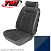 43-73728-968-58-58 BLUE 1979-80 FB - 1979-80 MUSTANG GHIA COUPE STANDARD LOW BACK BUCKET CLOTH & VINYL - image 1