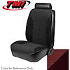 43-73821-971-59-59 MEDIUM RED 1981-83 FD - 1981 MUSTANG GHIA & 1982 GT COUPE STANDARD LOW BACK BUCKET CLOTH W/ VINYL SIDES - image 1