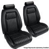 43-74622-958 BLACK 1990-92 CJ - 1992-93 MUSTANG CONVERTIBLE GT & LX SEAT UPHOLSTERY WITHOUT PULL-OUT KNEE BOLSTERS VINYL - image 1