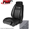 43-74625-971-79 SCARLET RED 1987-92 DD - 1990-91 MUSTANG CONVERTIBLE GT & LX SEAT UPHOLSTERY WITH PULL-OUT KNEE BOLSTERS CLOTH - image 1