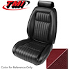 43-74626-6795-79 RUBY RED 1993 DR - 1992-93 MUSTANG CONVERTIBLE GT & LX SEAT UPHOLSTERY WITHOUT PULL-OUT KNEE BOLSTERS CLOTH - image 1