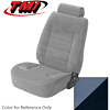 43-75323-970-58 ACADEMY BLUE 1983-84 FB - 1983 MUSTANG GLX/GT HATCHBACK STANDARD LOW BACK BUCKET CLOTH FACE W/ VINYL SIDES - image 1
