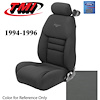 43-76624-L768-PONY 1994-96 MUSTANG GT COUPE FULL SET OPAL GRAY LEATHER UPHOLSTERY FRONT & REAR WITH - image 1