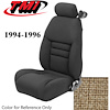 43-76704-74 1994-96 MUSTANG GT FRONT BUCKET SEAT SADDLE TWEED NON-OE CLOTH UPHOLSTERY LARGE HEADREST COVERS INCLUDED - image 1