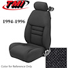 43-76724-70 1994-96 MUSTANG GT COUPE FULL SET BLACK TWEED NON-OE CLOTH UPHOLSTERY FRONT & REAR - image 1
