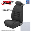 43-76324-965-PONY 1994-96 MUSTANG GT COUPE FULL SET OXFORD WHITE VINYL UPHOLSTERY FRONT & REAR WITH - image 1