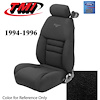 43-77324-958-PONY 1994-96 MUSTANG GT CONVERTIBLE FULL SET BLACK VINYL UPHOLSTERY FRONT & REAR WITH E - image 1