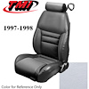 43-76327-965 1997-98 MUSTANG GT COUPE FULL SET OXFORD WHITE VINYL NON-OE UPHOLSTERY FRONT & REAR - image 1