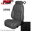 43-76328-958 1998 MUSTANG GT COUPE FULL SET BLACK VINYL UPHOLSTERY FRONT & REAR - image 1