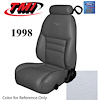 43-77328-965-PONY 1998 MUSTANG GT CONVERTIBLE FULL SET OXFORD WHITE VINYL UPHOLSTERY FRONT & REAR WI - image 1