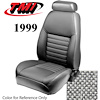 43-76729-72 1999 MUSTANG GT COUPE FULL SET MEDIUM GRAPHITE TWEED NON-OE CLOTH UPHOLSTERY FRONT & REAR - image 1