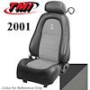 43-76501-6042-7042-Cobra 2001 MUSTANG COBRA FRONT BUCKET SEATS DARK CHARCOAL VINYL UPHOLSTERY WITH U - image 1