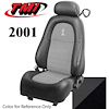 43-76501-6042-99-Cobra 2001 MUSTANG COBRA FRONT BUCKET SEATS DARK CHARCOAL VINYL UPHOLSTERY WITH UNISUEDE MED. GRAPHITE INSERTS - image 1