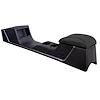25-7087-6525-99-BKS 1967-68 MUSTANG CPE/FSTBK SPORT R FULL LENGTH CONSOLE 2-TONE WITH CHROME - image 1