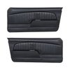 11-70003-958 1967 MUSTANG COUPE CONVERTIBLE FASTBACK SPORT DOOR PANEL BLACK VINYL - image 1