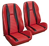 Mach 1 Hi-Back Bucket Seat Upholstery 1973-1981 Ford Mustang Mach 1 Coupe, Convertible, Sunroof OE #: 43-70021-4063-809-00 - image 1