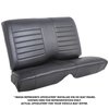 46-70806-2295-BS Rear Seat Upholstery Cruiser Collection 1971-1973 Ford Mustang Convertible [Black Madrid Vinyl w/Blue Stitch] - image 1