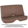 46-70810-511-WS Rear Seat Upholstery Cruiser Collection 1965-1973 Ford Mustang Fastback [Saddle Brown Yinyl w/White Stitch] - image 1