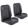 47-9250-2295-BKS Pro-Classic Bucket Seats Cruiser Collection Universal [Black Madrid Vinyl w/Black Stitch] - image 1
