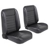 47-9250-2295-WS Pro-Classic Bucket Seats Cruiser Collection Universal [Black Madrid Vinyl w/White Stitch] - image 1