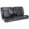 47-9253-2295-BS 60 in. Split Back Bench Seat Cruiser Collection Universal [Black Madrid Vinyl w/Blue Stitch] - image 1