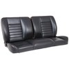 47-9253-2295-RS 60 in. Split Back Bench Seat Cruiser Collection Universal [Black Madrid Vinyl w/Red Stitch] - image 1